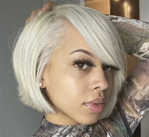 Platinum Blonde Bob Gorgeous Hair Natural Hair Bob Cut Short Sassy Hair