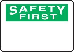 OSHA Safety First Labels Accuform