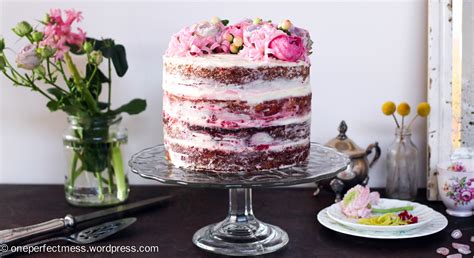 Lemon And Raspberry Naked Layer Cake One Perfect Mess