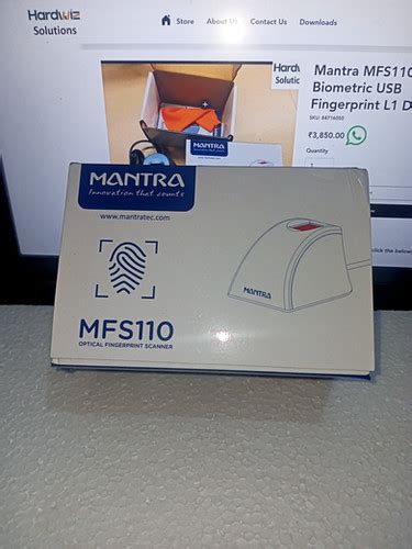 Mantra MFS110 Biometric USB Fingerprint L1 Device