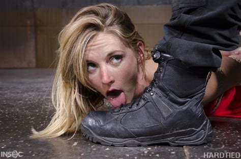 Blonde Female Mona Wales Has Her First Shibari Experience In A Dungeon All Photos