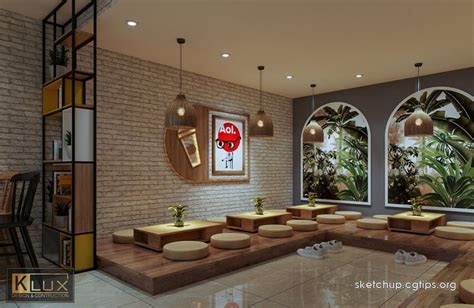 2321 Interior Restaurant Scene Sketchup Model Free Download ...