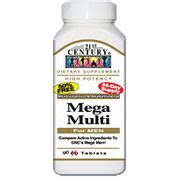 Mega Multi For Men, Multi-Vitamins & Minerals, 90 Tablets, 21st Century ...