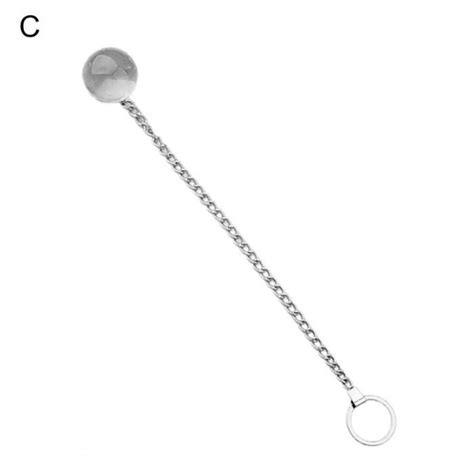 Bouchon Anal En Verre Transparent Facile Utiliser Avec Cha Ne