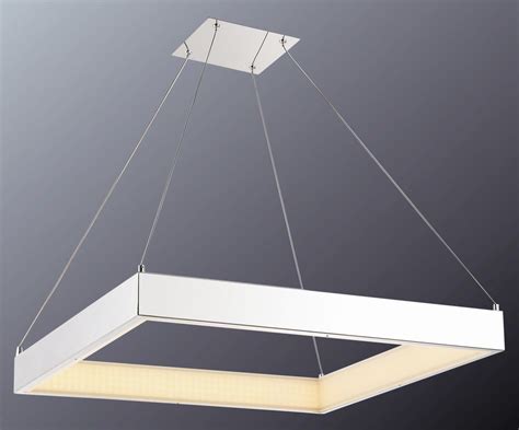 Lampara Rectangular LED Cromo Brillo Lámparas de techo Techo led