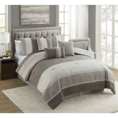 Sweet Home Collection Harvey Piece Bed In A Bag Suede Comforter Set