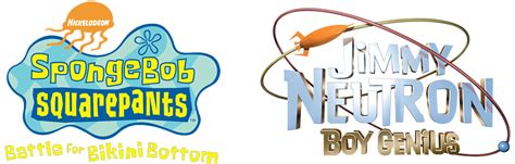2 Games In 1 SpongeBob SquarePants Battle For Bikini Bottom Jimmy Neutron Boy Genius Images