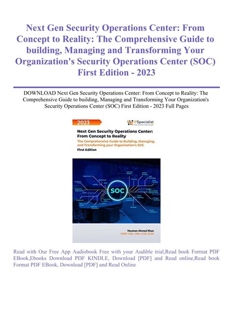 DOWNLOAD Next Gen Security Operations Center From Concept to Reality