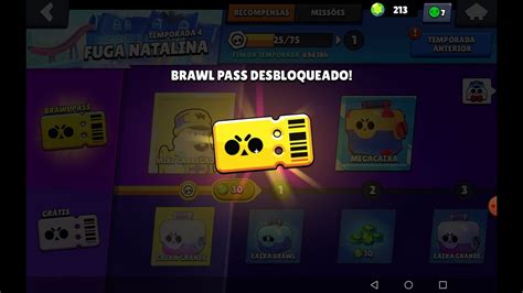 Comprando O Novo Brawl Pass Brawl Stars Youtube