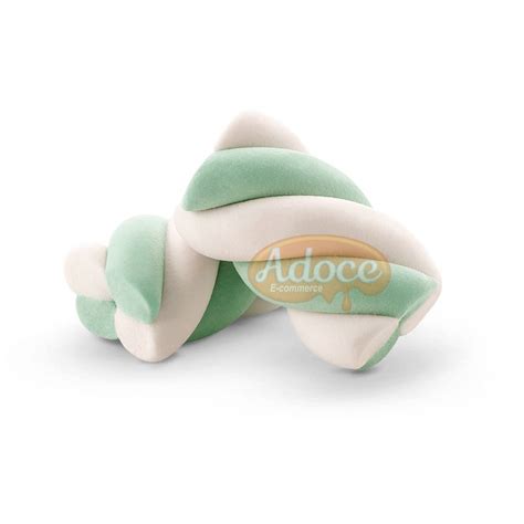 Marshmallow Verde E Branco