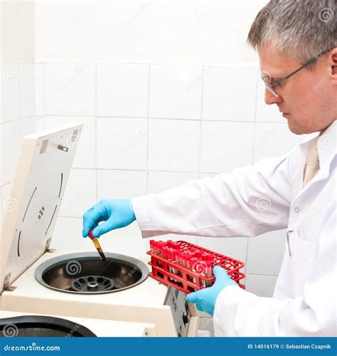 Blood Test Laboratory Worker Stock Image - Image of analyse, spectacles