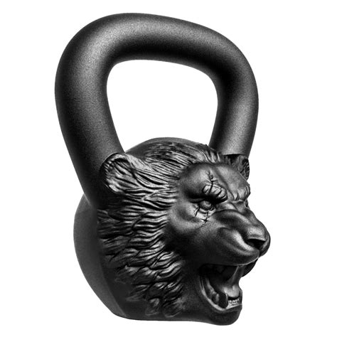 Гиря Лев 18 кг - купить стильную гирю из чугуна в форме морды льва