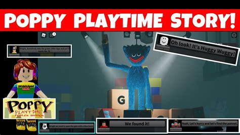 Poppy Playtime Story ROBLOX Edition Roblox Play Time Story