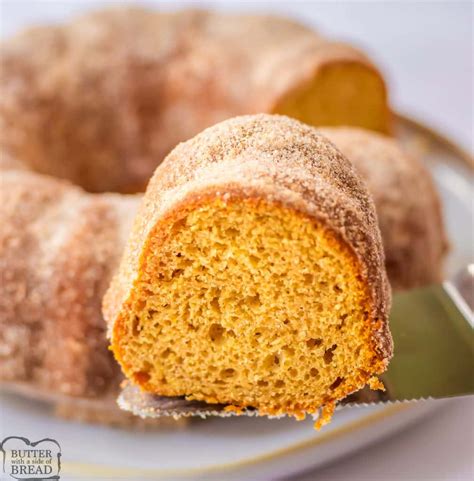 Apple Cider Donut Cake Butter With A Side Of Bread