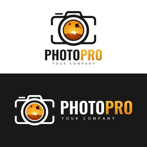 Premium Vector Photo Pro Logo Design