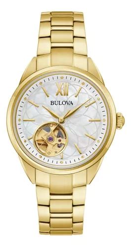 Reloj Bulova Clasico Sutton Original L Para Dama Color De La