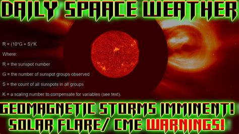 Geomagnetic Storms Imminent Solar Flare Cme Warnings Sunspot