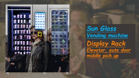 Double Tempered Glass Smart Vending Machine For Sunglasses With