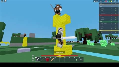 Playing Bedwars Lucky Block Roblox Youtube