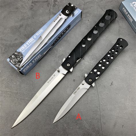 Cold Steel 26sxp Folding Knife Tactical Stiletto Survival Knife Folding