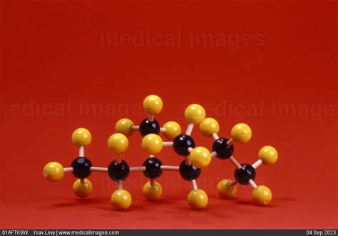 Stock Image Molecular Model Of An Isomer Of Octane C8h18 Octane Has