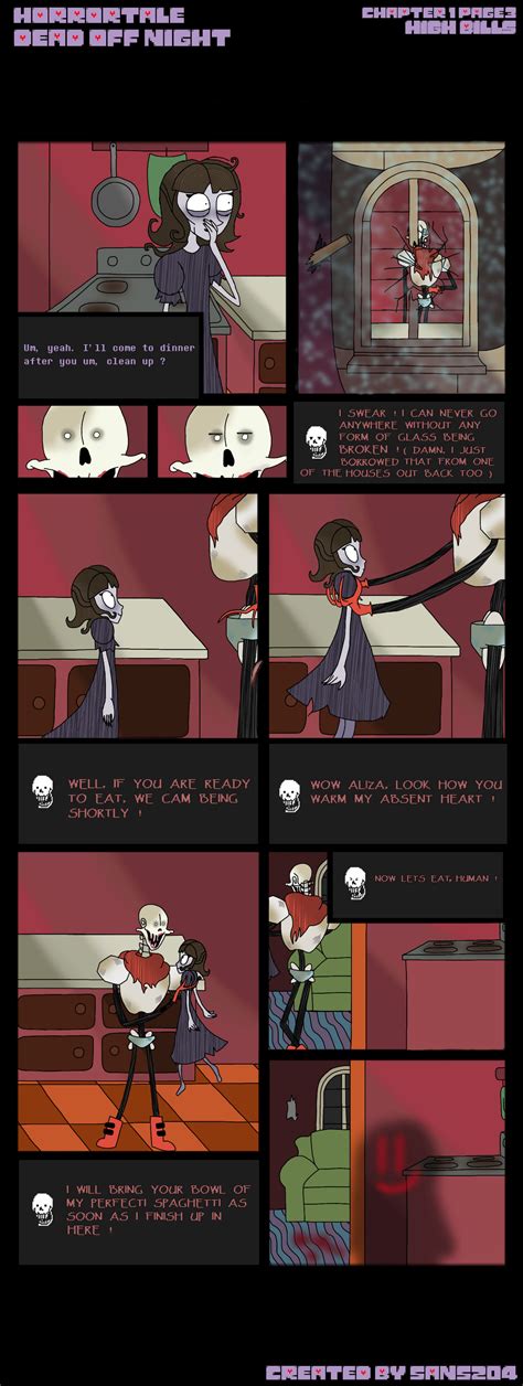 HORRORTALE Dead of Night - Chapter 1 Page 3 by sans204 on DeviantArt