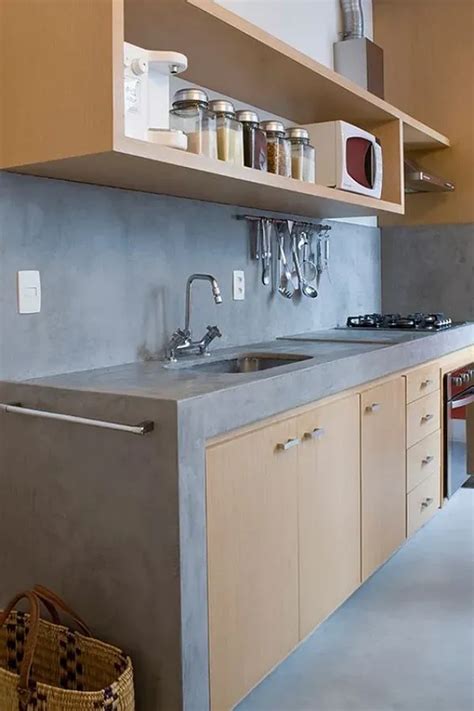 Cimento Queimado Na Cozinha - Casa Bonita e Moderna: Transforme sua Cozinha com Cimento Queimado! ⋆ ...