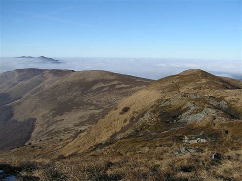 Zdjęcia widok z Bukowego Berda Bieszczady Bieszczady ponad chmurami