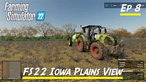 FS22 IOWA PLAINS VIEW Ep 8 Working The BIG Field Skipping