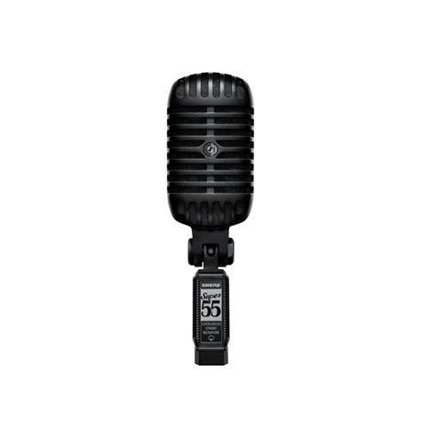 Super 55 Blk Vocal Microphone Pitch Black Edition Shure Usa