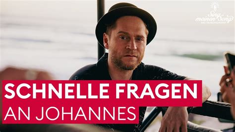 Fragenhagel Mit Johannes Oerding Sing Meinen Song YouTube