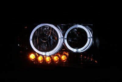 Dodge Dakota 1997 2004 Halo Headlights Chrome LED A132VDKR246