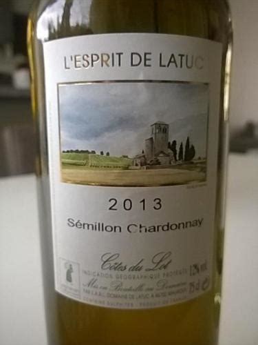 Ch Teau Latuc L Esprit De Latuc S Millon Chardonnay Vivino Us