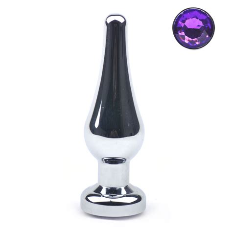 Buttplug Mit Stein Metall Metall Glas Plugs Analplugs Sex Toys Fetisch SM Bedarf