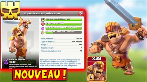 Super Barbare Découvrez La Nouvelle Troupe Mise A Jour Clash Of Clans Youtube