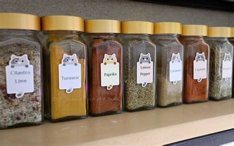 Labeling Spice Jars
