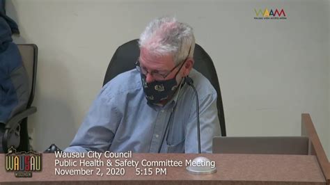 Wausau City Council Public Health Safety Committee Meeting 11 2 20