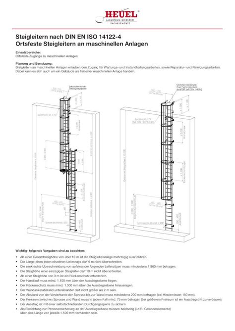 Pdf Steigleitern Nach Din En Iso Ortsfeste Steigleitern