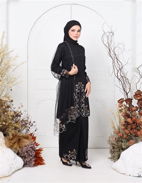 Hijabistahub Haera Kebaya Bride Series Hijabista Hub Black M Size Baju