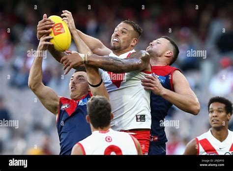 23 Lance Franklin Of The Swans Attempts A Mark During The Afl Round 3