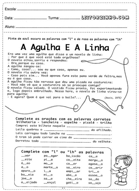 Ortografia Atividade De Português 3 Ano Interpretação De Texto - Leitores: Atividades de português 3° ano interpretação de texto