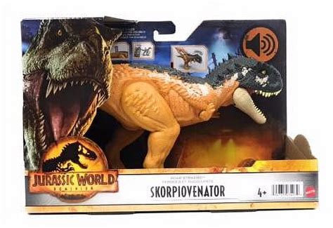 Jurassic World Dominion Skorpiovenator Roaring Action Figure Toy