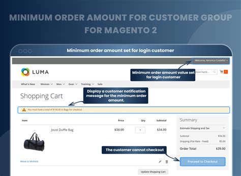 Magento 2 Minimum Order Amount For Customer Group | Magento 2 Minimum