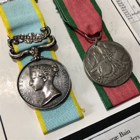 Armoury Antiques And Militaria Ref Crimean War Pair Of Medals