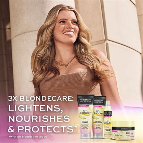 John Frieda Sheer Blonde Go Blonder Lightening Shampoo Ml Hair Superdrug