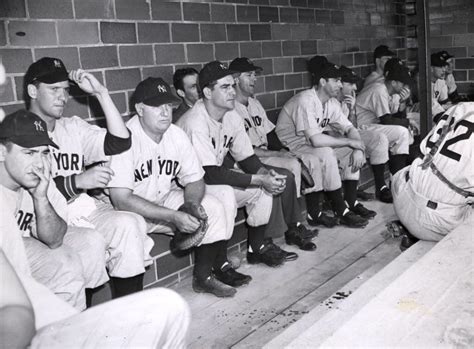 July At Cooperstown The New York Yankee Dugout Watches The