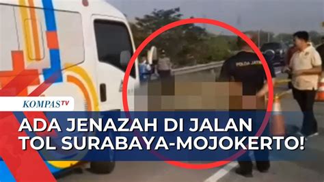 Jenazah Pria Paruh Baya Ditemukan Tergeletak Di Jalan Tol Surabaya