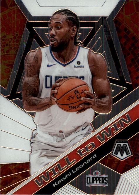 2019 20 Panini Mosaic Will To Win 4 Kawhi Leonard EBay