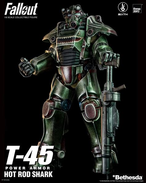 Threezero Fallout T Hot Rod Shark Power Armor The Toyark News
