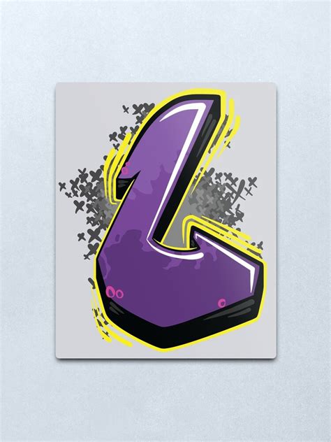 "Graffiti Letter L" Metal Print for Sale by NameGraffiti | Redbubble